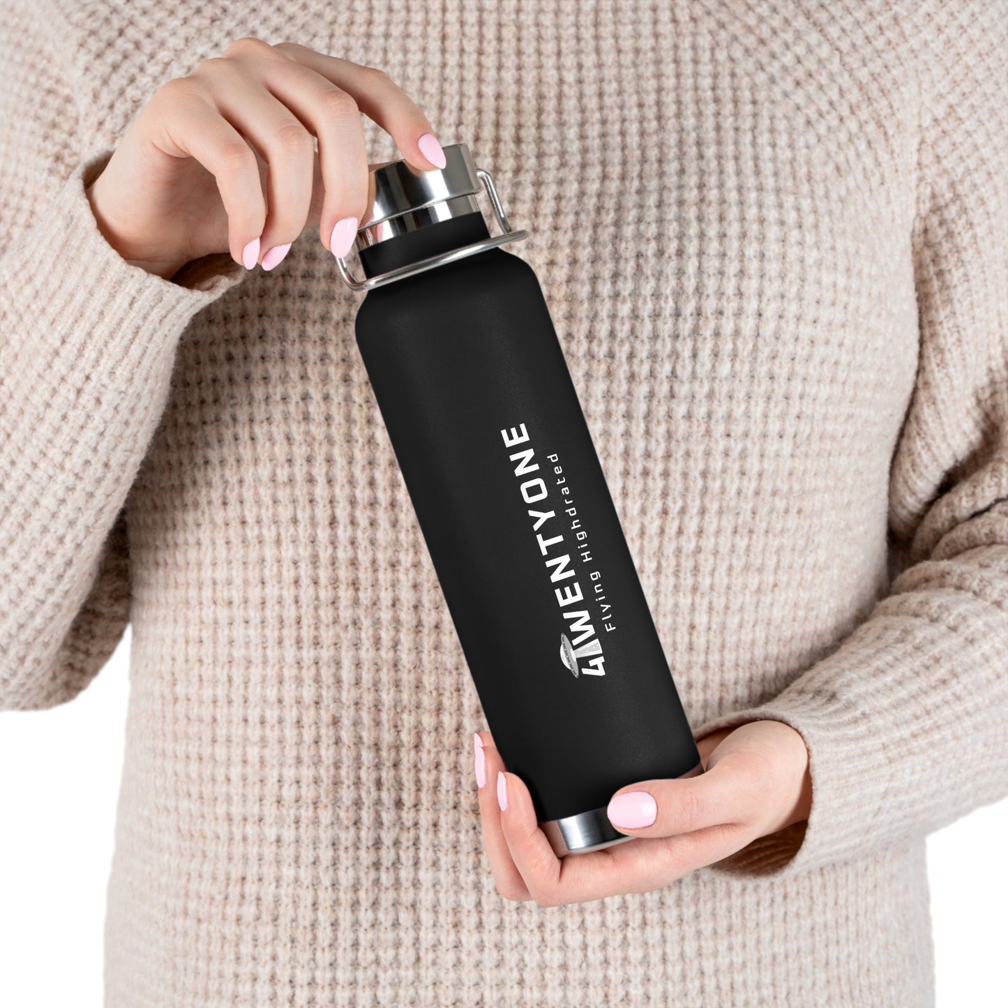 🛸 4TwentyOne Flying Highdrated - Copper Vacuum Insulated Bottle - Free Shipping