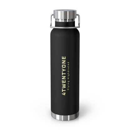 Yellow - 4TwentyOne Flying Highdrated - Copper Vacuum Insulated Bottle - Free Shipping