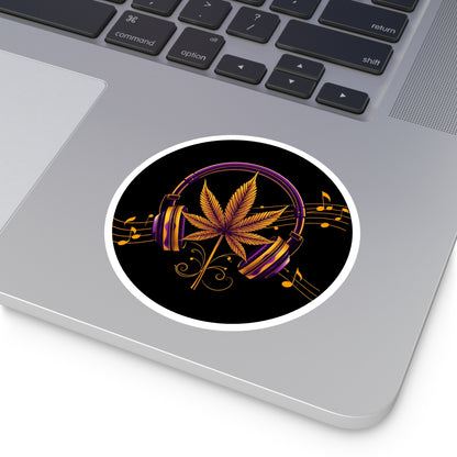 Music and Herb - Sticker (Round) - Free Shipping