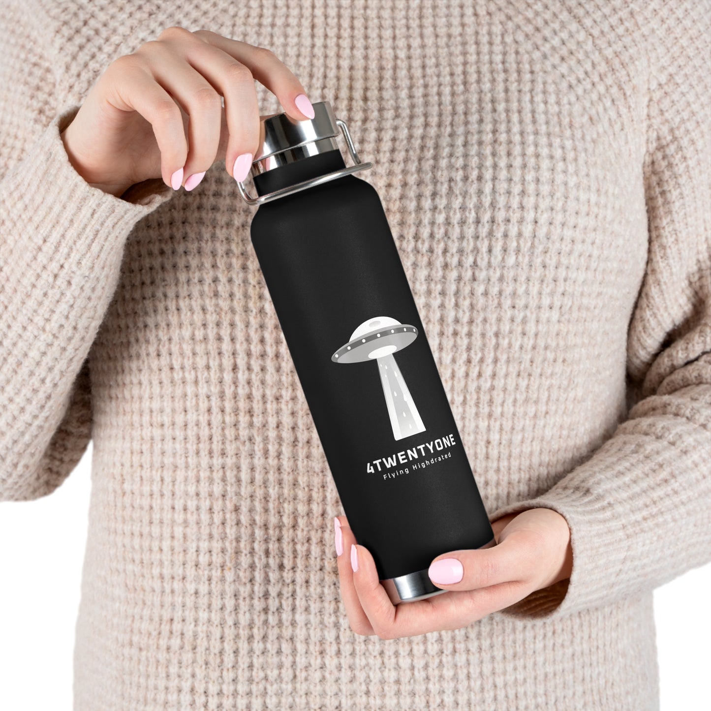 🛸 4TwentyOne Flying Highdrated - Copper Vacuum Insulated Bottle - Free Shipping